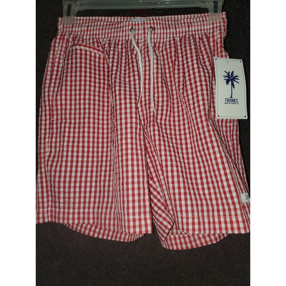 trunks surf and swim co Size Small Plaid Pattern Nwt
